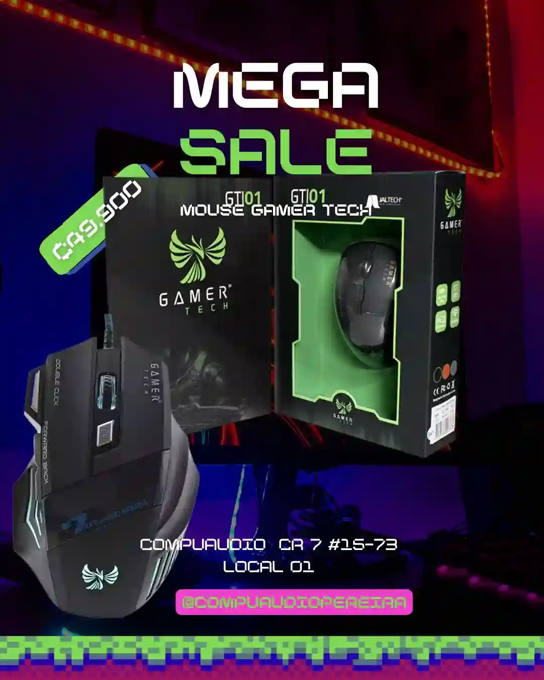 Mouse Gamer Tech GT101